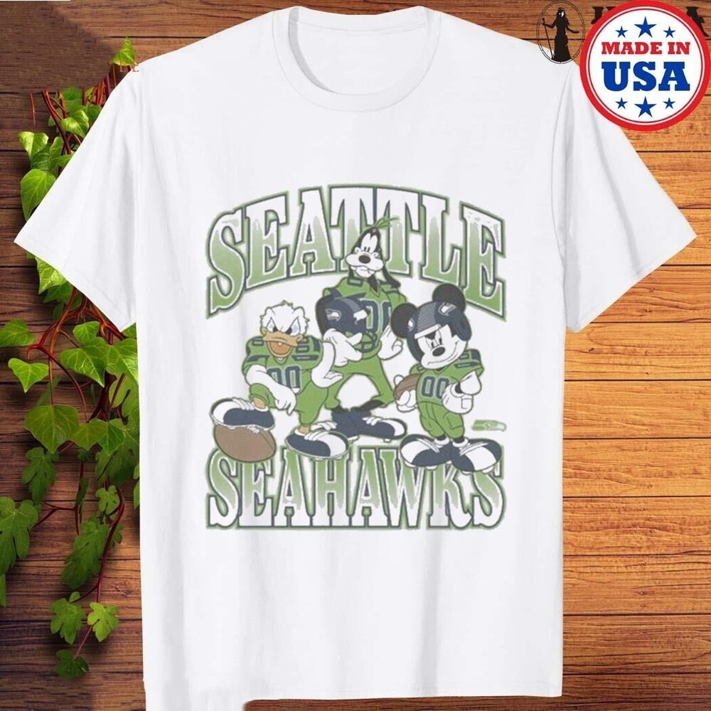 Seattle Seahawks Junk Food Mickey Squad Qb  T-shirt